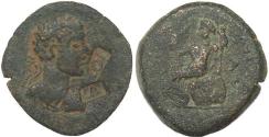 Ancient Coins - Roman Provincial coin of Caracalla - Syria, Seleuicis and Pieria, Laodicea ad Mare- two countermarks