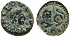 Ancient Coins - Ancient Roman coin of the Emperor Leo minted in Constantinople