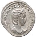 Ancient Coins - Roman coin of Otacilia Severa AR silver antoninianus - CONCORDIA AVGG