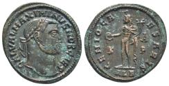 Ancient Coins - Ancient Roman coin of Maximinus II as Caesar minted in Alexandria, Egypt - AE25 Follis
