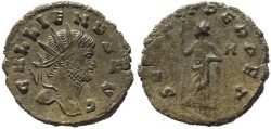 Ancient Coins - Gallienus antoninianus - SECVRIT PERPET 