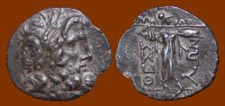Ancient Coins - Thessalian league Stater. Zeus, Athena Itona. Gorgeous Dark Cabinet Tone.