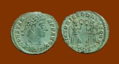 Ancient Coins - Constans, AE17, Two Victories. Very Sharp with a Lovely Sage-Green Patina.