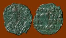 Ancient Coins - Bargain Bin Coin! AE Follis of Constantine VII. Decent Detail, Sea Green Patina.
