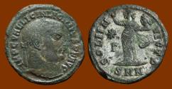 Ancient Coins - Licinius I, Follis, Sol With Head of Serapis. Scarce Type with Good Detail, Silvering