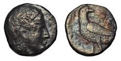 Ancient Coins - BAKTRIA, Sophytes Local issues 'Eagle Series' 285-235 BC. AR Drachm