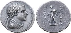 Ancient Coins - Greco-Baktrian: Eukratides II Soter AR Tetradrachm. Circa 145-140 BC. Artistic Bust!