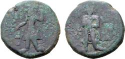 Ancient Coins - Kushan Empire: Kanishka I AD 127-152. Æ Tetradrachm. Sakyamuni Buddha Coin