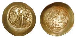 Ancient Coins - HUNNIC TRIBES: Alchon Huns. Adomano, circa 450-500. AV Dinar, Baktria Mint