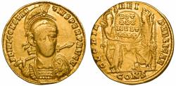 Ancient Coins - Roman Empire: Constantius II, 337-361 AD. Gold Solidus. Mint: Constantinople