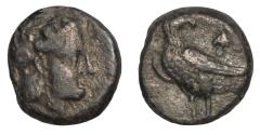 Ancient Coins - BAKTRIA, Pre-Seleukid Era. Circa 285-278 BC. AR Hemidrachm. 'Eagle Series'. Unpublished!