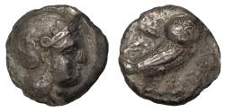 Ancient Coins - BAKTRIA, Pre-Seleukid Era Sophytes. Circa 295-285 BC. AR Didrachm. 'Athenian Series'. mint in the Oxus region.