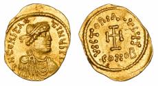 Constans II, 641-668. Gold Tremissis, Mint: Constantinopolis