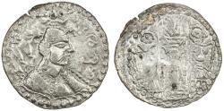 Ancient Coins - HEPHTHALITE (White Huns). Nezak Huns. (King Napki Malka). circa 475-550. AR Drachm
