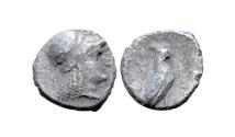 Ancient Coins - BAKTRIA: Sophytes. Circa 305-294 BC. AR Diobol. mint in the Oxus region