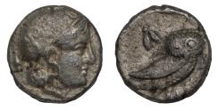 Ancient Coins - BAKTRIA, Pre-Seleukid Era. Sophytes, circa 305-294 BC. AR Hemidrachm. imitating Athens