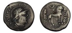 Ancient Coins - YUEH-CHI: SAPADBIZES 1ST CENTURY BC. AR DRACHM