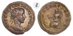 Ancient Coins - (VIDEO incl.) ★ R! Toning ★ GORDIANUS III, RIC 55, Date 240 AD, Silver Antoninianus Rome, Roma (3rd issue)