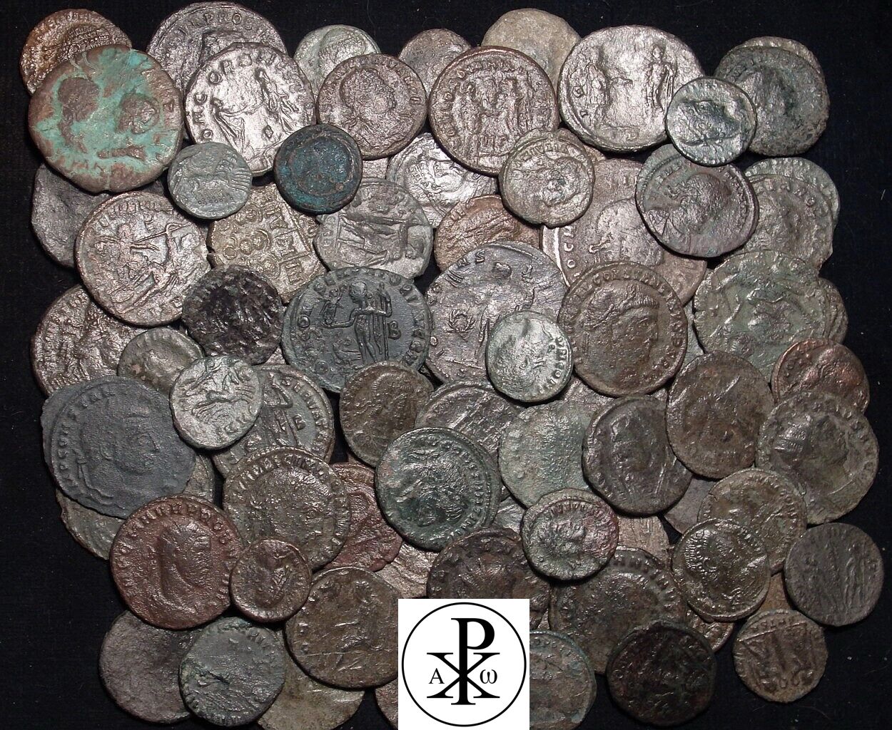 LOT of 100 mixed ancient Bronze Coins Lots & Collections