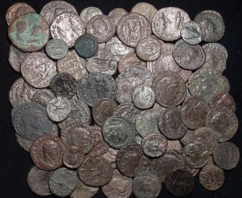 LOT of 100 mixed ancient Bronze Coins | Lots & Collections