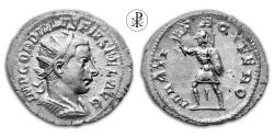 Ancient Coins - ★ R! Antioch ★ GORDIANUS III, RIC 212b, Date 242-244 AD, Silver Antoninianus Antioch, Mars, Marti Pacifero