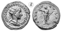Ancient Coins - ★ R! Antioch ★ GORDIANUS III, RIC 189a, Date 238-239 AD, Silver Antoninianus Antioch, Pax Augusti