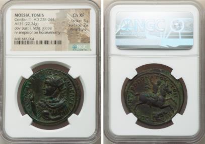 RR! Medaillon Gordianus III, RPC 1676, Date 238-239 AD, AE Bronze Tomis ...