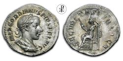 Ancient Coins - (VIDEO incl.) GORDIANUS III, RIC 130, Date 240 AD, Silver Denarius Rome, Securitas Publica (4th Issue)