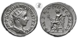 Ancient Coins - ★ R! qFDC ★ GORDIANUS III, RIC 88, Date 241-243 AD, Silver Antoninianus Rome, Apollo (4th issue)