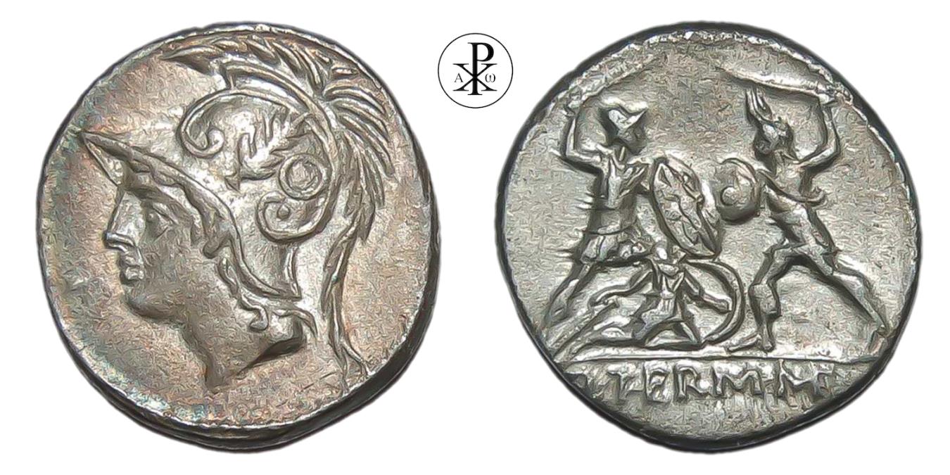 SUPERB! Q. Minucius Thermus, Crawford RRC 319/1, Date 103 BC, Silver