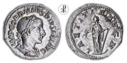 Ancient Coins - (VIDEO incl.) ★ R! ★ GORDIANUS III, RIC 113, Date 241-243 AD, Silver Denarius Rome, Laetitia (4th issue)