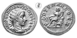 Ancient Coins - ★ R! Antioch ★ GORDIANUS III, RIC 210b, Date 242-244 AD, Silver Antoninianus Antioch, Fortuna Redux