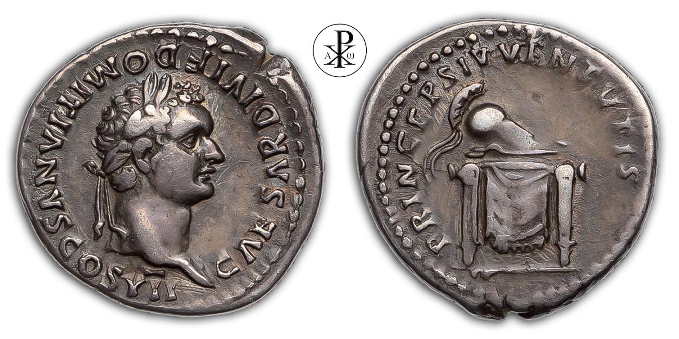 PEDIGRE! Domitian Caesar, RIC 271, Date 80-81 AD, Silver Denarius Rome ...