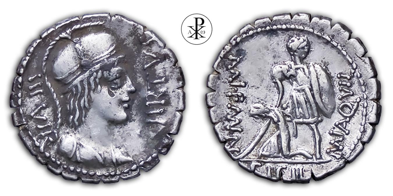 (VIDEO incl.) Manius Aquillius, RRC 401/1, Date 71 BC, Silver Denarius
