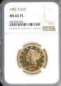 Us Coins - 1901 S $10 NGC MS62PL