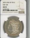 Us Coins - 1879 S Rev. '78 $1 NGC AU53 VAM-9 Top 100