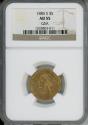 Us Coins - 1885 S $5 Gold NGC AU55 GSA