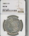 Us Coins - 1880 O $1 NGC AU58