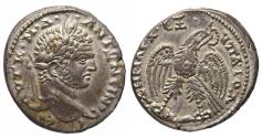 Ancient Coins - Caracalla (198-217 AD)  Tetradrachm minted in Seleucia of Pieria, Antioch in 214-215 AD.