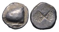 Ancient Coins - Greek coins: Paphlagonia. Sinope, choice archaic heavy silver drachm 480-450 BC