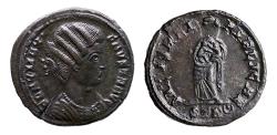 Ancient Coins - Special collection of Constantinian bronze coins: Fausta Augusta, AD 324-326, Trier, AE3 - EF