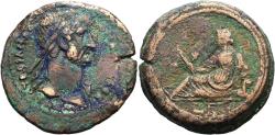 Ancient Coins - ALEXANDRIA. Hadrian, 117 - 138 AD. AE bronze Drachm 34 mm. - R!
