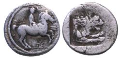 Ancient Coins - KINGS of MACEDON. Perdikkas II. 451-413 BC. AR Tetrobol Pre Alexander Heavy series. Struck circa 437/6-432/1 BC.