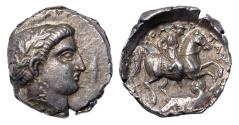 Ancient Coins - KINGS of PAEONIA. Patraos. Circa 335-315 BC. AR Tetradrachm - attractive high relief