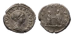 Ancient Coins - Roman Imperial: Very attractive Plautilla. Augusta, AD 202-205. AR Denarius