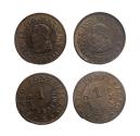 World Coins - Vatican City: Pair of Uncirculated 1 Centesimo 1866 and 1867 KM#180 - rare!