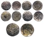 World Coins - Arab Sasanian: Lot of 5 scarce to rare Tabaristan silver drachms, incl. Umar and Jahrir!
