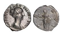 Ancient Coins - Roman Imperial Faustina II, Minor silver denarius Good VF