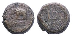 World Coins - British Ceylon: Interesting and rare massive bronze rixdollar w Elephant (34.87 gr.), dated 1805
