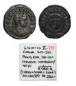 Ancient Coins - Roman Imperial coins: Extremely rare bronze Follis of Licinius II as Caesar - Rome mint (R4!)
